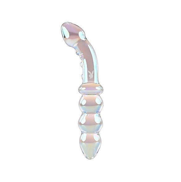 Playboy Pleasure Jewels Double Glass Dildo - Club X